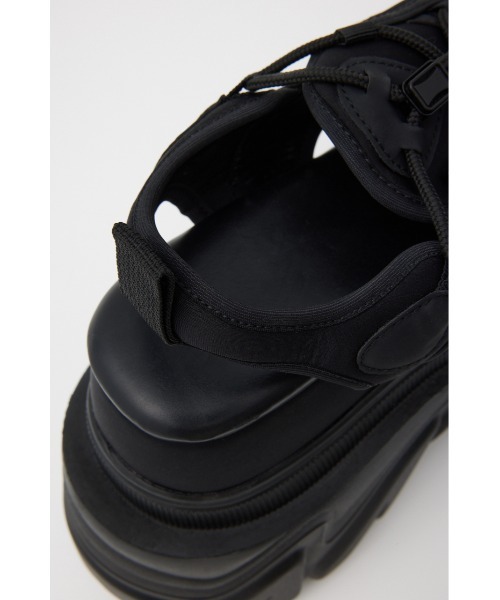 「SLY」 フラットサンダル MEDIUM ブラック レディースの画像