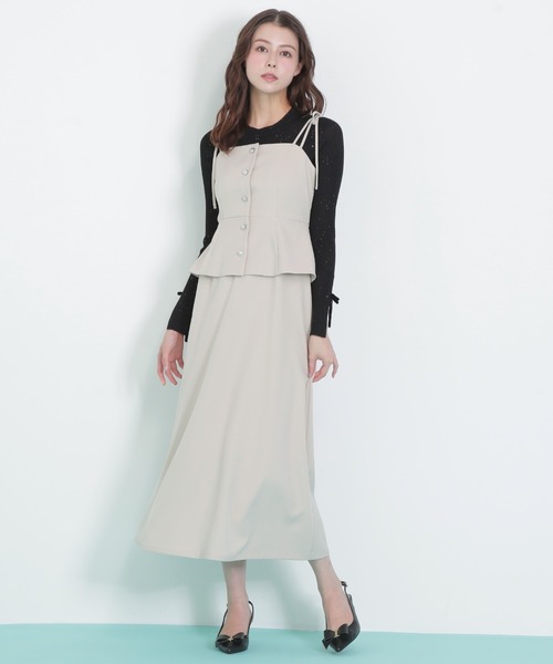 完売品JILL by JILL STUART ワンピース 肩リボンジャンスカ 完売品JILL by JILL STUART ワンピース 肩リボンジャンスカ 【公式通販】