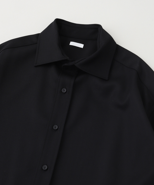 SEEALL シャツ SEEALL / シーオール WIDE COLLAR SHIRTS WOOL メンズ