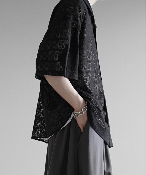 「KUUUPY」 半袖シャツ MEDIUM ブルー メンズ_画像7