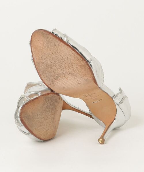 「TSURU by Mariko Oikawa」 ヒールサンダル 36 シルバー レディース_画像3