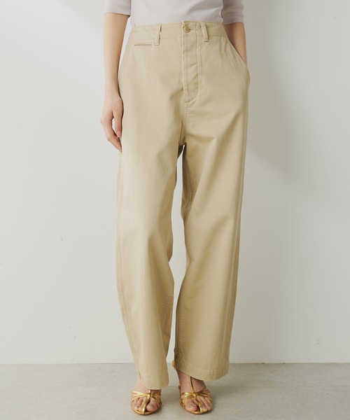 美品 ◆ Whim Gazette  定価2,3万　チノパンツ　ベージュ Whim Gazette チノパンツ ベージュ 美品 ◇ Whim Gazette 定価2,3万