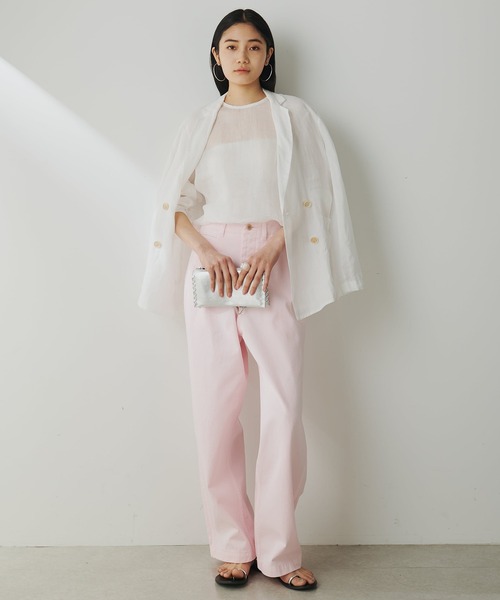 Whim Gazette チノパンツ (38) Whim Gazette（ウィム ガゼット） チノパンツ 38 ベージュ レディース