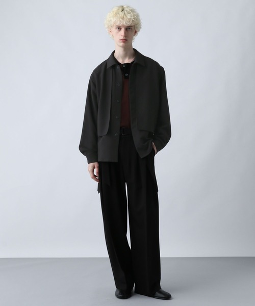 HARE（ハレ） シャツ 「SET UP対応」ダブルウィーブフラシコードシャツ