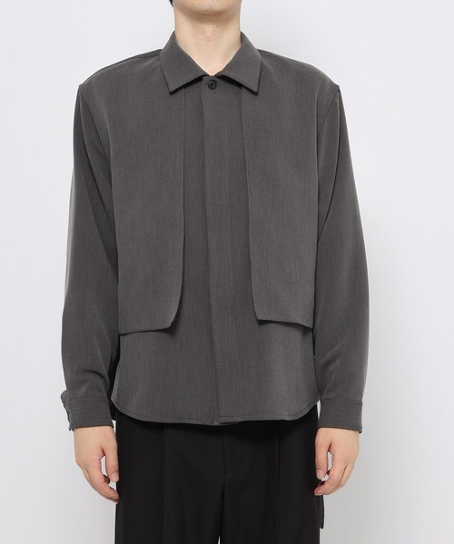 HARE（ハレ） シャツ 「SET UP対応」ダブルウィーブフラシコードシャツ