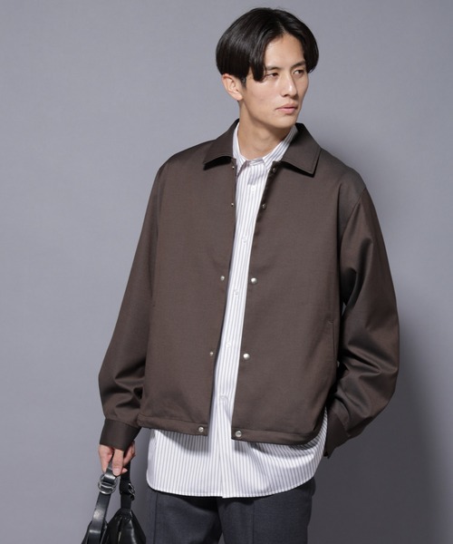 ジャケット・アウター kk NANO universe ブルゾン アウター DELEGANTE エアリーサキソニーコーチ