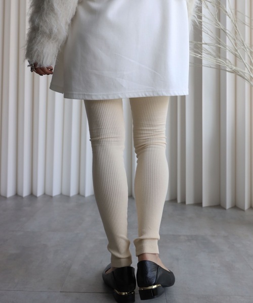 YENNA レギンス スパッツ 「ロングリブレギンス/トレンカ