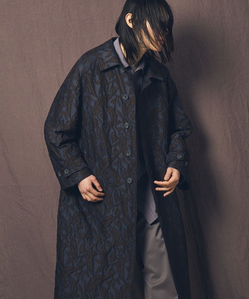 MAISON SPECIAL（メゾンスペシャル） ステンカラーコート 2 ネイビー