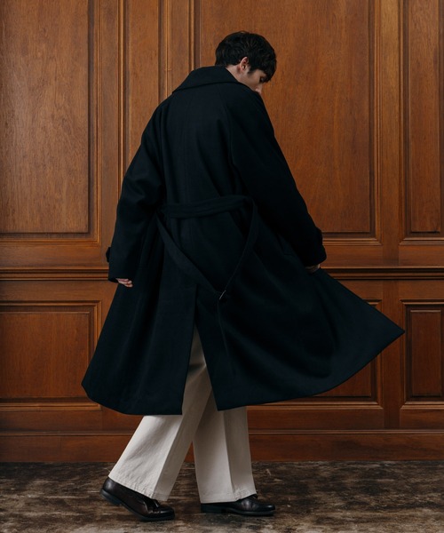 LURAKU ステンカラーコート コート 「LURAKU」Wool soutien collar