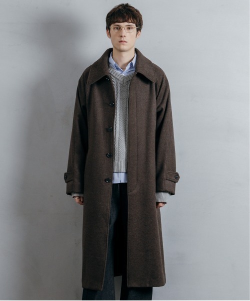 LURAKU ステンカラーコート コート 「LURAKU」Wool soutien collar