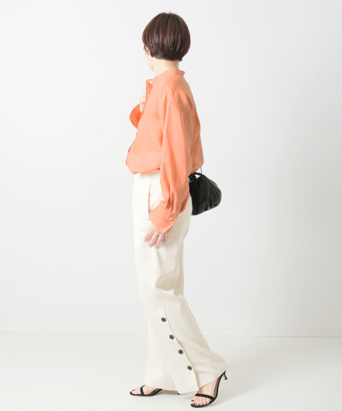 「journal standard L'essage」 長袖ブラウス FREE ホワイト レディース_画像6