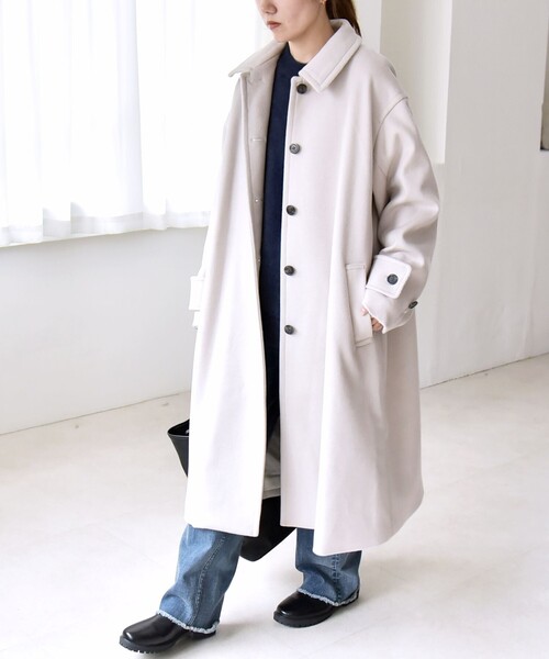 【12/3タイムセール！】quaranciel　中綿ステンカラーコート quaranciel ステンカラーコート コート quaranciel: PURE WOOL