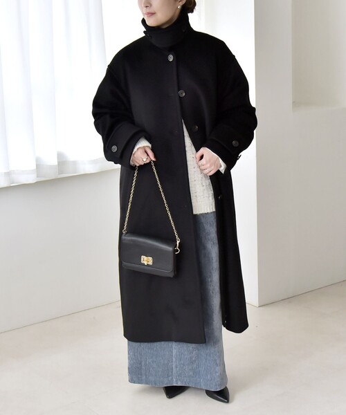 quaranciel ステンカラーコート コート quaranciel: PURE WOOL
