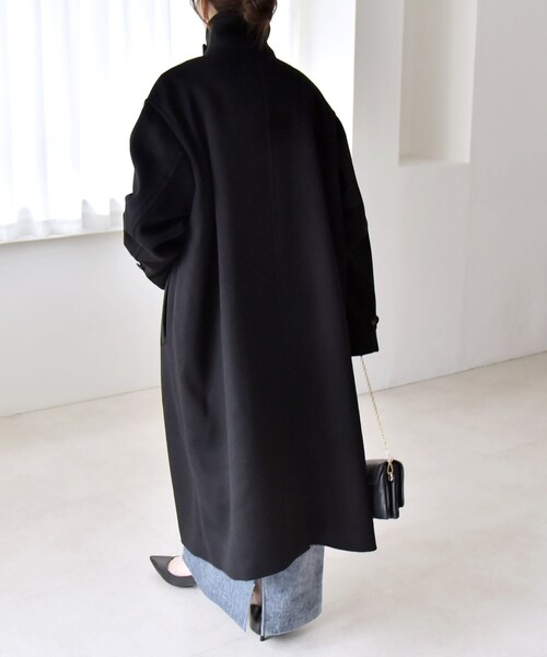 quaranciel ステンカラーコート コート quaranciel: PURE WOOL