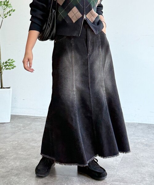 CPCM（シーピーシーエム） スカート コーデュロイマーメイドスカート