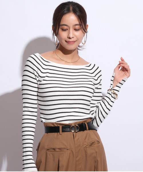 「Mystrada」 長袖ニット 38 ブラック レディース_画像3