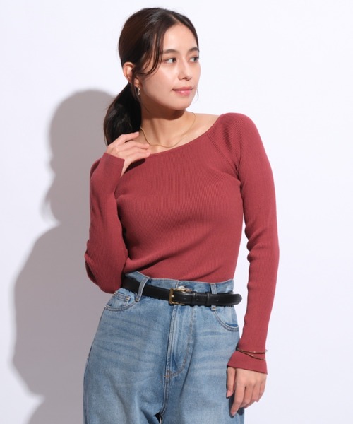 「Mystrada」 長袖ニット 38 ブラック レディース_画像7