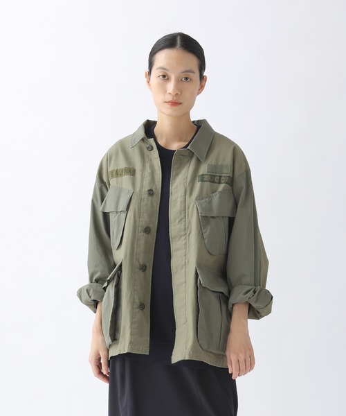 新品未使用　ZUCCa ミリタリーアウター ジャケット ZUCCa（ズッカ） ミリタリージャケット M size カーキ レディース