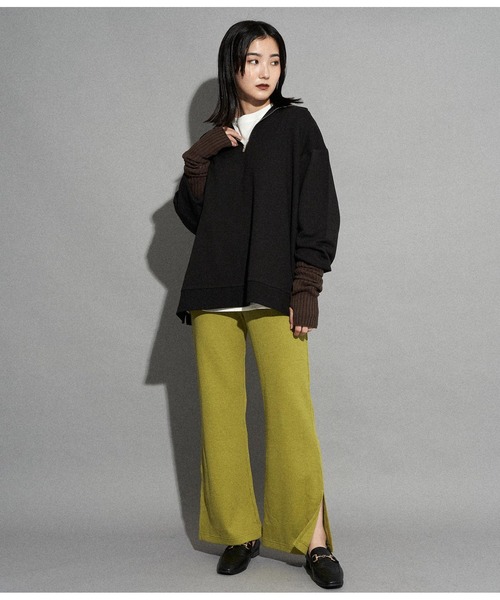 「ANAP」 スウェットカットソー FREE グレー レディース_画像5