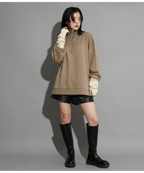 「ANAP」 スウェットカットソー FREE グレー レディース_画像7