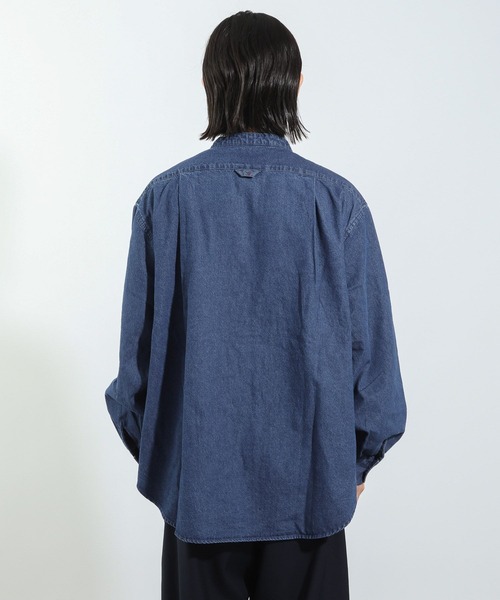 BAYFLOW（ベイフロー） シャツ 「IVY(アイビー)×BAYFLOW」バンドカラー