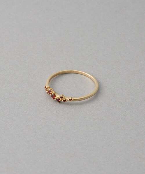 ete（エテ） 指輪 リング 「ガーネット」 K10YG パルプ リング