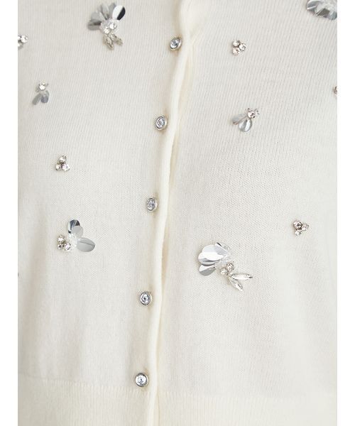 【新品タグ付き】CELFORD ペタルビジューカーディガン ペタルビジューカーディガン(ニットプルオーバー)｜TOPS（トップス