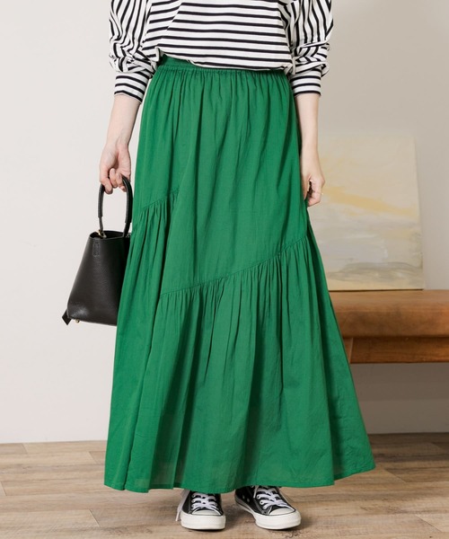 「URBAN RESEARCH Sonny Label」 フレアスカート FREE グリーン レディース_画像2
