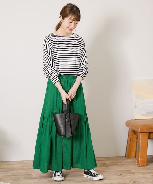 「URBAN RESEARCH Sonny Label」 フレアスカート FREE グリーン レディース_画像5