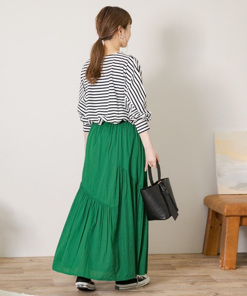 「URBAN RESEARCH Sonny Label」 フレアスカート FREE グリーン レディース_画像7