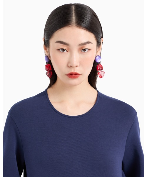 EMPORIO ARMANI 「EMPORIO ARMANI」 長袖ワンピース 36 ダークブルー