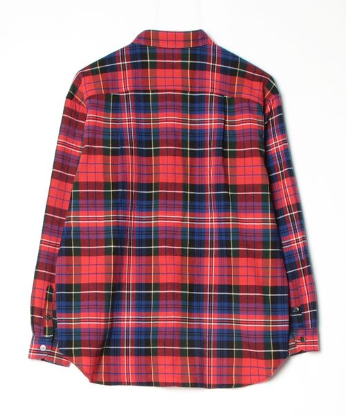 「Jieda」 チェック柄長袖シャツ 1 レッド メンズ_画像2