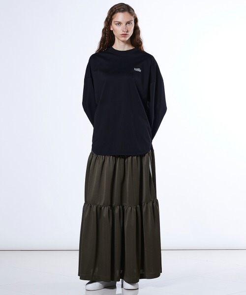 【新品】DOUBLE STANDARD CLOTHING ロンT ESSENTIAL（DOUBLE STANDARD CLOTHING） tシャツ ウエストギャザー