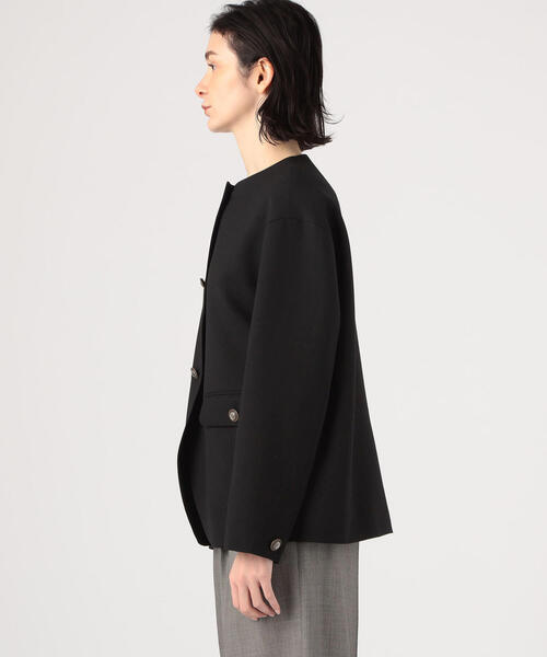 TOMORROWLAND（トゥモローランド） ノーカラージャケット 36 ベージュ