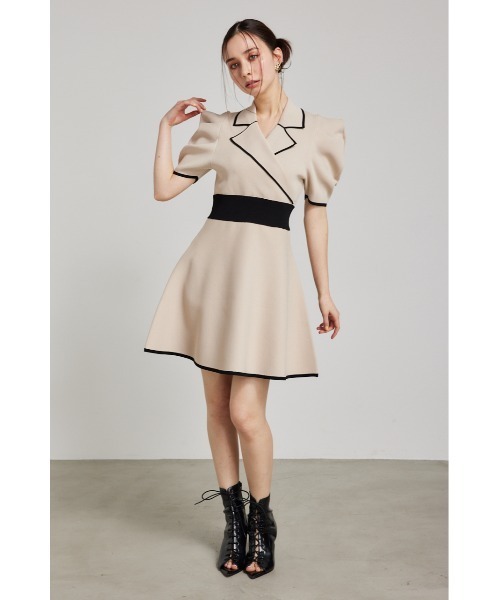 rienda 新品未使用 ワンピース rienda（リエンダ） ニットワンピース MEDIUM ブラック レディース