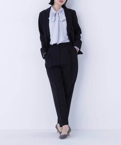 Natural Beauty Basic■美ラインパンツスーツ■セットアップ■S リネンライク SETUP パンツ | NATURAL BEAUTY BASIC（ナチュラル