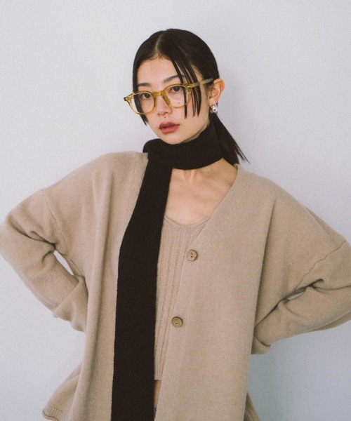 「HANNE」 ニットアンサンブル FREE ベージュ レディース_画像3