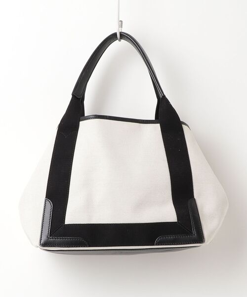 BALENCIAGA（バレンシアガ） ネイビーカバス トートバッグ - ホワイト