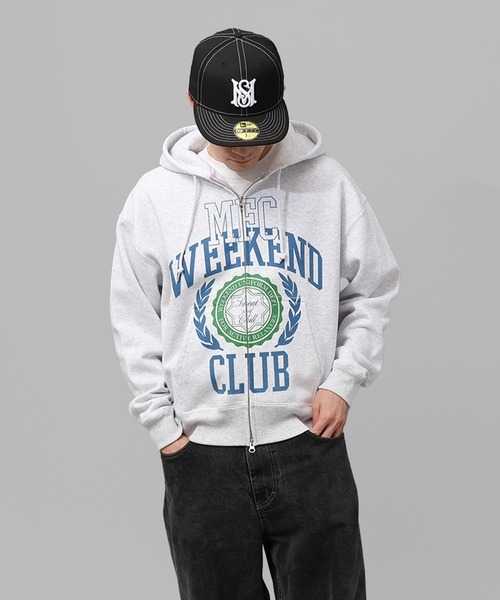 パーカー MFC STORE WEEKEND CLUB COLLEGE LOGO ZIP HOODIE メンズ レディース