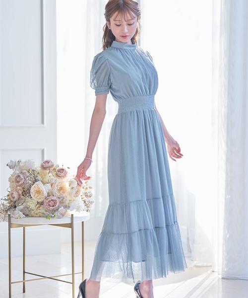 EmiriaWiz トワルドジュイワンピース　ブルー emiriawiz（エミリアウィズ） 半袖ワンピース MEDIUM ブルー