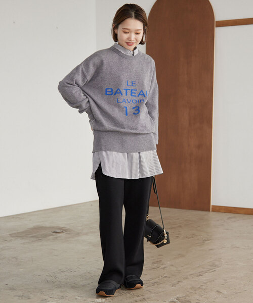 「SLOBE IENA」 イージーパンツ 36 ブラック レディース_画像2