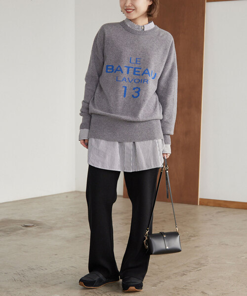 「SLOBE IENA」 イージーパンツ 36 ブラック レディース_画像3