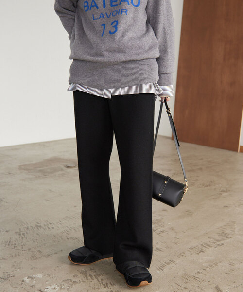 「SLOBE IENA」 イージーパンツ 36 ブラック レディース_画像6