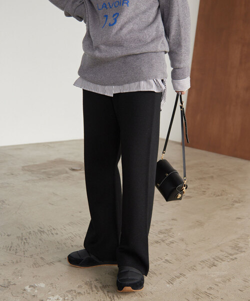 「SLOBE IENA」 イージーパンツ 36 ブラック レディース_画像7