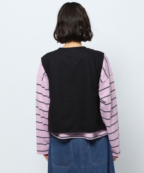 niko and…（ニコアンド） ベスト FREE ブルー レディース : ZOZOTOWN