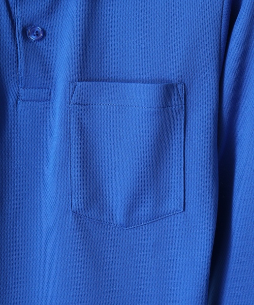 「BEES BEAM」 長袖ポロシャツ S ブラック メンズ_画像5