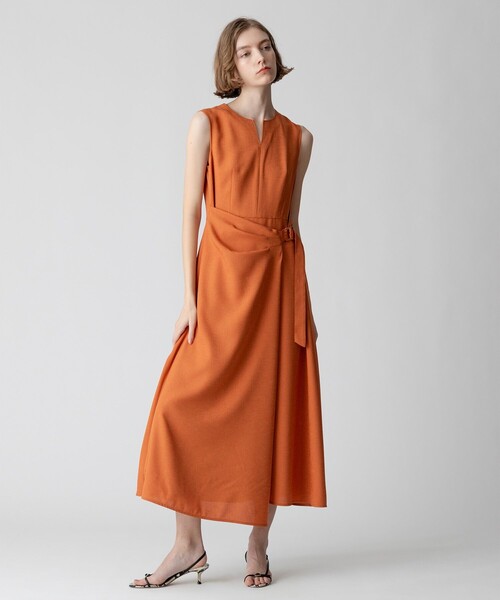 「allureville」 ノースリーブワンピース 1 ベージュ レディース_画像2