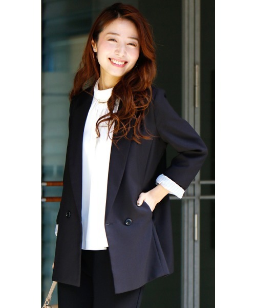 「Ehre style」 テーラードジャケット FREE ブラック レディース_画像3