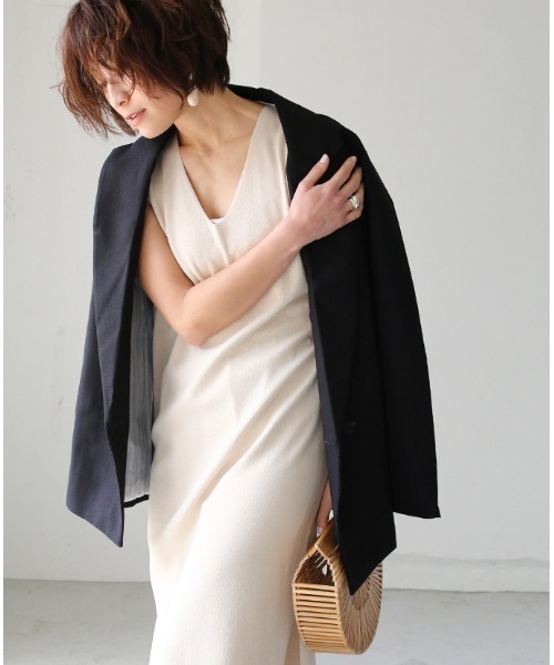 「Ehre style」 テーラードジャケット FREE ブラック レディース_画像6