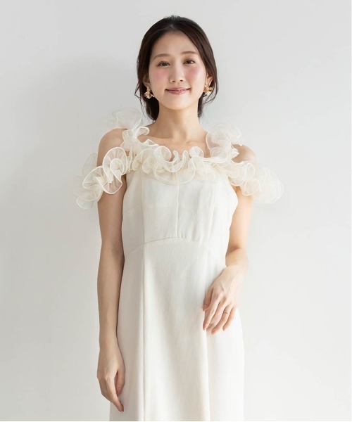 「RANDA」 キャミソールワンピース 0 アイボリー レディース_画像5